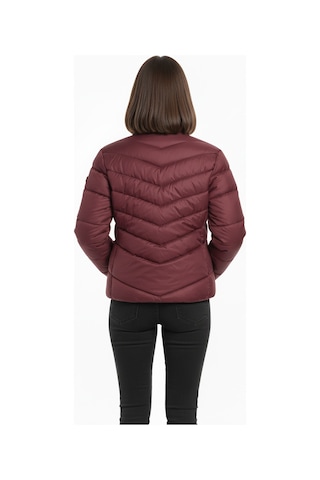 Jacqueline De Yong Fiona Life Short Kadın Bordo Dik Yaka Ceket Bordo