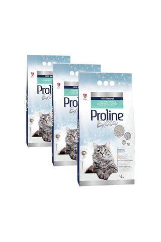 Extra Sodıum Bentonite Gri Bentonit Topaklaşan Kedi Kumu 10 L 3 Paketi