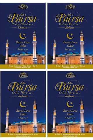 Dolap Ve Çekmece Kokusu Bursa Ulu Cami Kokusu - 4 Adet