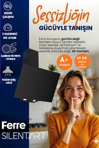 Afm Tech Ve Ferre Pew Sessiz Elektrikli Vitro Siyah Dijital D077-SA + V6-05 + FM7700 Ankastre Set