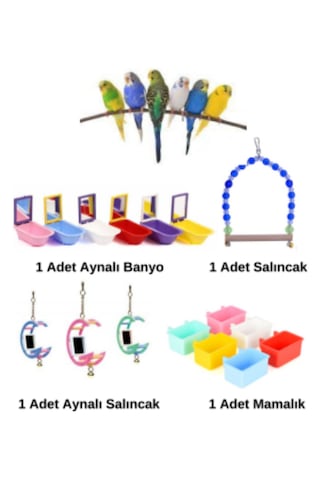 Purecanpati Fit Fly Kuş Aksesuar Oyuncak Set
