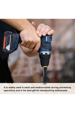 Küresel Ahşap Oyma Top Törpü Aşındırma Sondaj Topu Avuç Taşlama