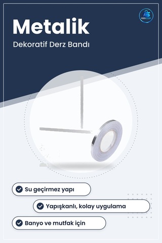 Fayans Arası Dekoratif Şerit Bant Su Geçirmez Sızdırmaz Yapışkanl