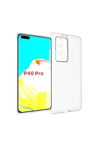 Kvy Huawei P40 Pro Kamera Korumalı Süper Silikon Kılıf