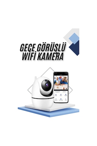 Kablosuz Wifi Destekli Akıllı Güvenlik Kamerası Hareket Sensörlü