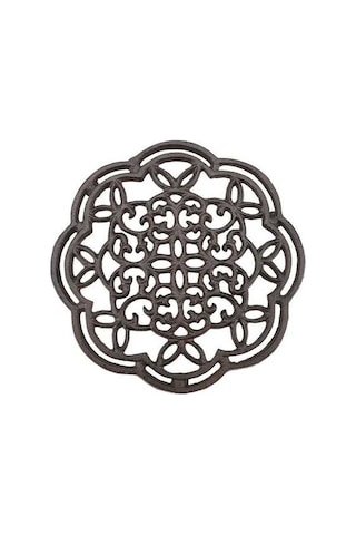 Ulzyvf Yuvarlak Yemek Yalıtımlı Taklit Sehpa Rengi Pas Mutfak Masası Isı Döküm Demir Dekoru Bs Diğer