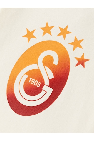 Gsstore Galatasaray Degrade 5 Yıldız Bebek Body B251407 Ekru
