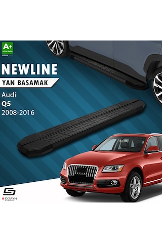 S-dizayn Audi Q5 Newline Siyah Yan Basamak 183 Cm 2008-2016 A+ Kalite