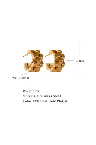 Gümüş Eetit Bildirimi Metal Doku Geometrik Paslanmaz Çelik 18k Altın Kaplama Küpe Minimalist Çekicilik Trendy Moda Klasik Takı Çok Renkli