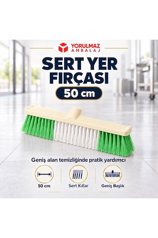 50 Cm Sert Yer Fırçası Z198 Zambak Çalı Fırçası, Geniş Alan Temizliği