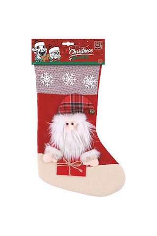 M-pets Christmas Stocking Noel Çorabı Köpek Oyuncağı 22x46x2 Cm 244-50064.01