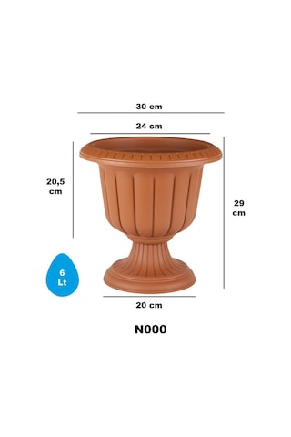 Serinova Kupa Saksı No:0 6 Lt