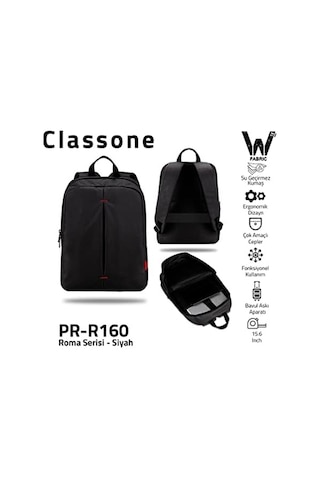 Pr-r160 Roma Serisi 15.6" Uyumlu Notebook Çantası-siyah