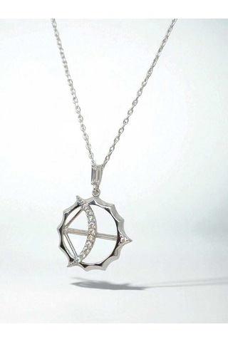 Ok Ve Yay Figürlü 925 Ayar Gümüş Kolye Anlamlı Ve Şık Tasarım Gümüş