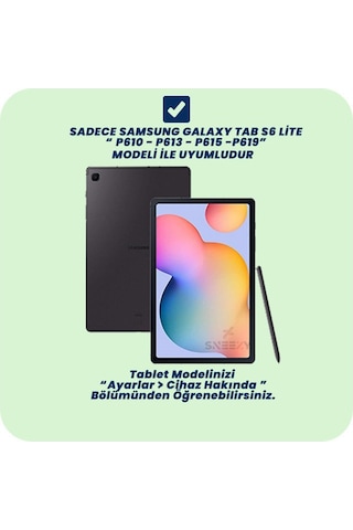 Samsung Galaxy Uyumlu Tab S6 Lite 2024 P620 10.4 İnç Katlanabilir Kalemlikli Standlı Akıllı Kılıf Kapaklı Kılıf
