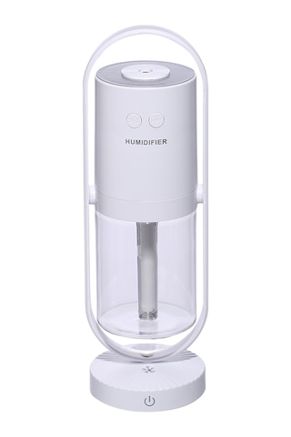 Youtek 200ml Usb Nemlendirici, Negatif İyon Hava Temizleyici, 360 Döner, Renkli Projeksiyon Lambası Ve Gece Lambası, Beyaz Tasarım Batarya