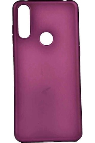 Alcatel 3x 2019 Kılıf Zore Premier Silikon Kapak Mürdüm