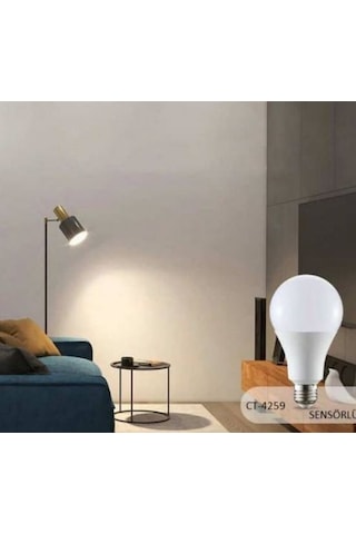 Cata Ct-4259 12 W Sensörlü Radar Led Ampul Beyaz Işık