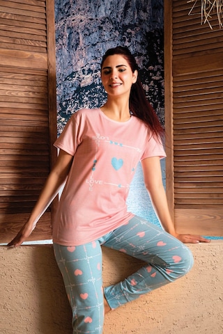 Sude Homewear Kadın Kısa Kol Modal Pijama Takımı Pembe