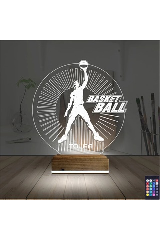 Luvivia Basketbol Nba Kişiye Özel 3d Lamba - Masa Gece Lambası