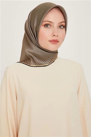 Armine Sura Saf İpek Eşarp 9250d 31 Kahverengi