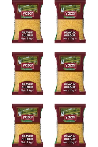 Yazar Pilavlık Bulgur 6 x 1 KG