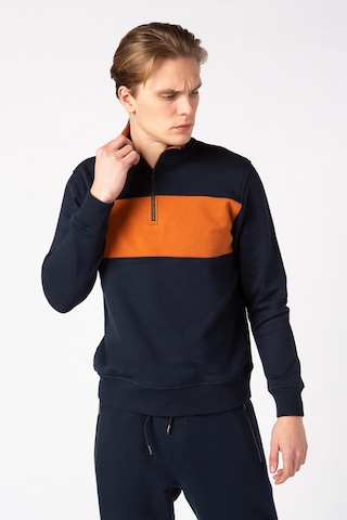 Vigoss Erkek Dik Yaka Sweatshırt 62063-30034 - Lacivert