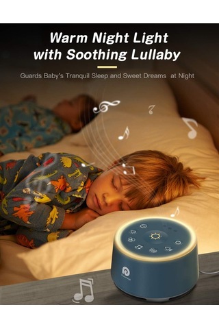 Dreamegg D1 Ses Makinesi - Bebekler İçin Gece Işıklı - Lacivert