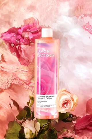 Avon Senses L'amour Sunrise Gül ve Amber Kokulu Krem Duş Jeli 500 ML