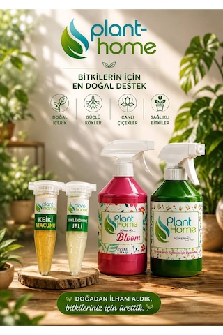 Bitki Bakım Seti 4'lü Keiki Macunu + Köklendirme Jeli + Bloom + Power Mix Bitki Besini / 1 Adet 0.75 Lt 12 Pot Üretim Saksısı Hediye 1 L