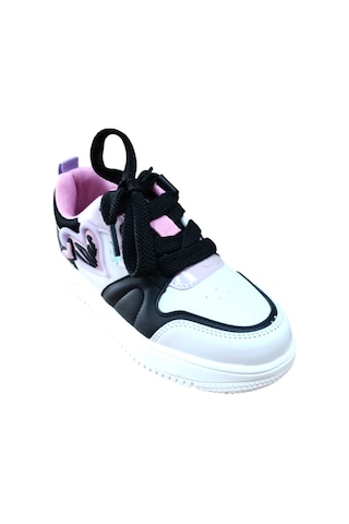 Cool Megan Kız Çocuk Bağcıklı Sneaker Spor Ayakkabı Beyaz / Lila Sedef