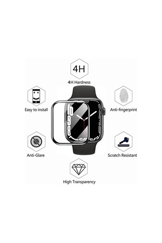 Apple Uyumlu Watch 7 Seri 45 Mm Ekran Koruyucu Nano Esnek Cam Ppm