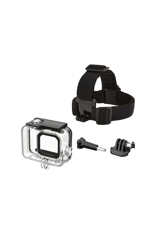 Gopro Hero 13 Hero12 Hero 11 Hero 10 Hero 9 Black Uyumlu Housing Kafa Bandı ve Göğüs Kemeri 5 Parça Set Go209