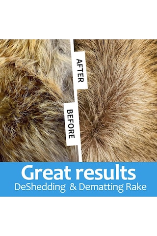 Köpekler İçin Astar Tırmığı, Büyük Köpekler İçin Köpek Deshedding Fırçası, Uzun Saçlı Kediler İçin 2'si 1 Arada Yıkıcı Tarak Ve Dökülme Aleti, Evcil Hayvan Tüyleri Bakım Fırçası, Şeffaf Paspaslar Ve Dolaşmalar, Dökülmeyi% 95 Azaltır