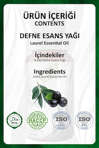 Defne Yağı Laurel Essential Oil 10 Ml.