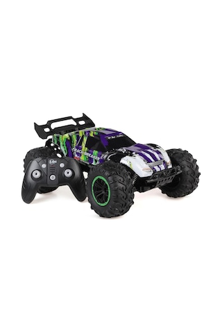 40 Cm Dev Boy 4x4 Uzaktan Kumandalı Araba 1:16 Ölçek Şarjlı Off-road Arazi Aracı Mor Yeşil