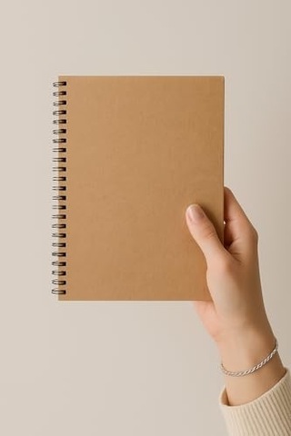 Fark Tanıtım Çizgili Spiralli Not Defteri, A5 Boyut 15x21 Cm , 60 Yaprak, 90gr. Ivory Kağıt, Ofis İçin İdeal K Çok Renkli