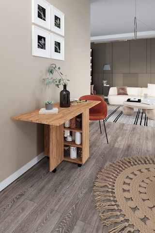 Dekorfim DF01110AC Pratik Portatif Katlanır Masa Mutfak ve Yemek Masası
