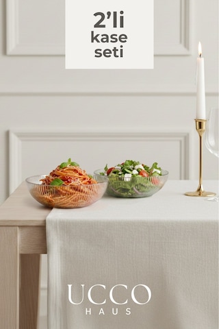 2 Adet 20cm Paris Yuvarlak Kase Seti - Salata Meyve Kasesi - Sunumluk Şık Pinterest Tabak Şeffaf