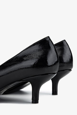 Valmenti Kadın Suni Deri Siyah Stiletto Ayakkabı 1073 0510 Bn Ayk Sk25-26 Sıyah Dr Siyah