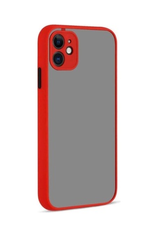 Apple Uyumlu iPhone 12 Mini Kılıf Zore Hux Kapak Kırmızı