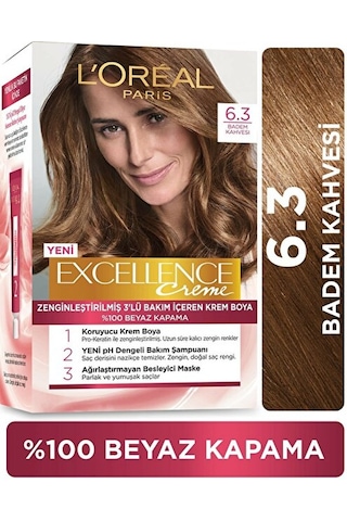 Loreal Excellence Saç Boyası 6.30 Badem Kahvesi (77503985)
