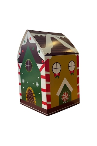 Yılbaşı Hediye Kutusu Sarı Ev 12'li