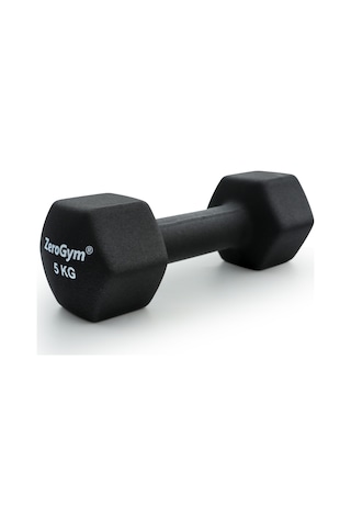 Zerogym Neopren Kaplı İçi Demir Dambıl 5 Kg Siyah 1 Adet