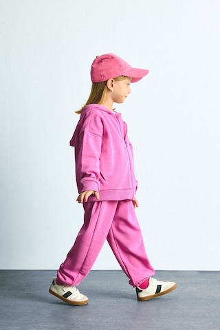 Defacto Regular Fit Kalın Kumaş Ayıcık Armalı Eşofman Altı Kız Bebek I0605a526aupn467 Pembe-pn467