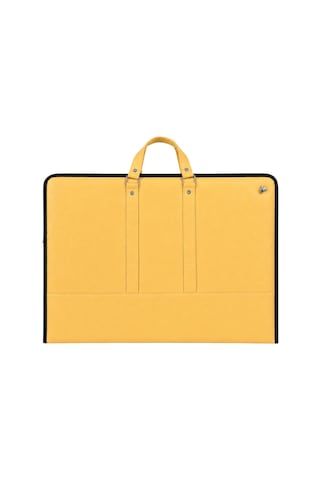 Lexroo 40x55 Cm Suni Deri Profesyonel Resim Proje Çantası Sarı