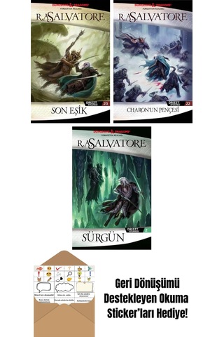 Son Eşik Drizzt Efsanesi 23. Kitap + Charon Un Pençesi Drizzt Efsanesi 22. Kitap + Sürgün Drizzt Efsanesi 2. Kitap
