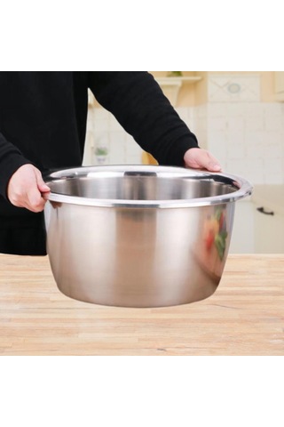 Suntek Paslanmaz Çelik Havza Konteyner Büyük Çamaşır 24cm