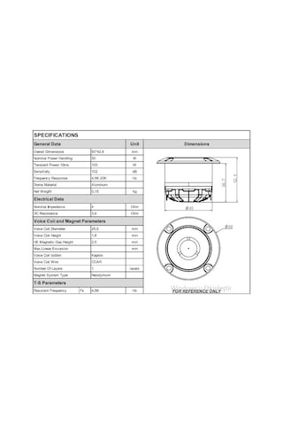For-x Tx-58n Neo Tweeter 100w Maksimum Güç 50w Rms