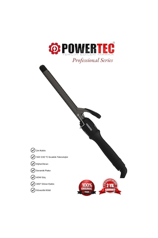 Powertec TR-19 MM Saç Maşası Siyah